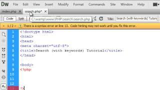 PHP: Search Feature (Using Keywords)