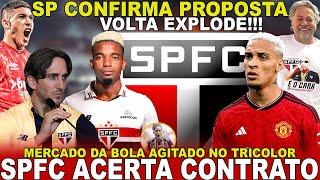 ACABOU DE ACONTECER!!! SPFC PREPARA ANÚNCIO! SÓ FALTA ASSINAR | VOLTA DE ANTONY EXPLODE E+ NOTÍCIAS