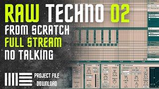 Raw Techno Track from Scratch to finish Full stream ( Ableton Live project download )