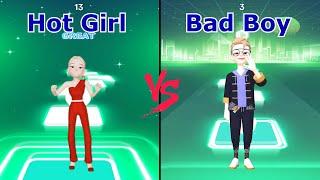 Hot Girl vs Bad Boy   Tiles Hop EDM Rush