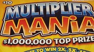 MULTIPLIER MANIA With Shelly N Charlie Hoosier Lottery Scratcher