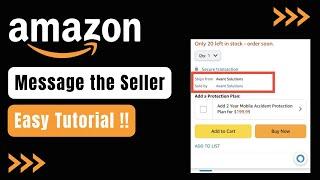 How to Send a Message to Seller on Amazon !