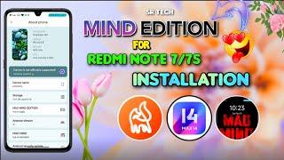 Mind Edition On Redmi Note 7/7s  Installation Process  Miui 14  Android 12 ️