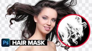 Photoshop Hair Selection Refine Edge | Change Background in Photoshop - Hair Masking in Photoshop