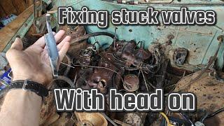 Flathead engine STUCK VALVES tool