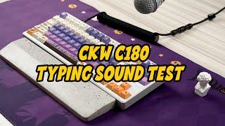 CKW C180  Typing Sound  Test