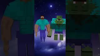 buff steve vs minecraft mobs shorts. #minecraft