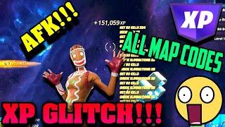 FORTNITE NEW XP GLITCH | ALL MAP CODES | AFK 100K XP PER SECOND | CHAPTER 3