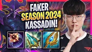 FAKER TRIES KASSADIN IN NEW SEASON 2024! - T1 Faker Plays Kassadin MID vs Sylas! | Season 2024