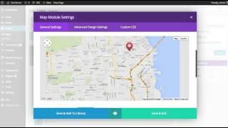 The Divi Builder Map Module