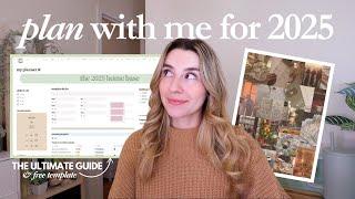 MY 2025 NOTION SETUP    planning for success, goal setting, vision board, widgets + free template