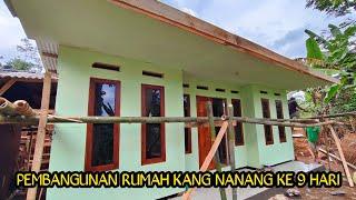 RUMAH MEWAH SPEK KAYU‼️PEMBANGUNAN RUMAH KANG NANANG HARI KE 9 MENUJU FINIS