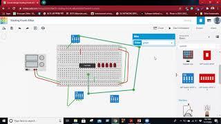 DS Lab 09 | 4 Bit Parallel Adder Implementation Using Tinkercad