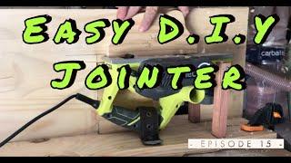 Ryobi Planer + Scrap Wood = DIY Jointer