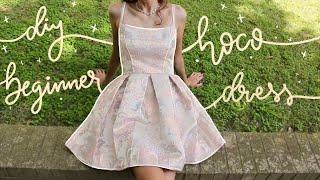 DIY Beginner Friendly Homecoming Dress! | Pattern Available | Quick & Easy Dress (it has pockets!!)
