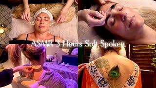 ASMR My Most Popular Soft Spoken Videos of 2024! 3 Hours of Facials, Back,Neck & Hair Care for Sleep