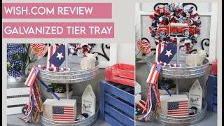 WISH.COM GALVANTIZED TIER TRAY REVIEW | TIER TRAY REVIEW