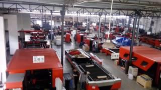 2017 metal laser cutting machines  in Baisheng  laser workshop