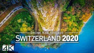 【4K】Drone RAW Footage | This is SWITZERLAND 2020 | Lugano | Gandria | UltraHD Stock Video