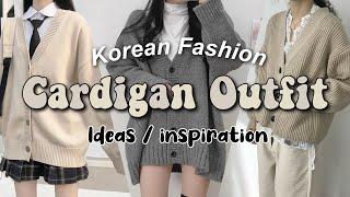 ‍️Korean Fashion Ideas | Cardigan Outfits part 2 