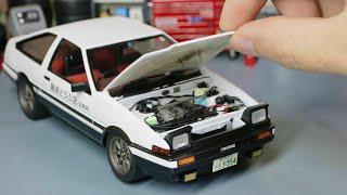 Takumi Fujiwara's Initial D Toyota AE86 Trueno Model Car Full Build Step by Step