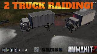 2 Trucks Raid - PVP Server Of Humanitz #gameplay #raiding #humanitz