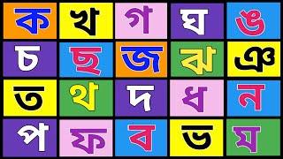 কখগঘ Bangla Alphabet | ka kha ga gha bengali alphabet learning | বাংলা স্বরবর্ণ ও ব্যঞ্জনবর্ণ