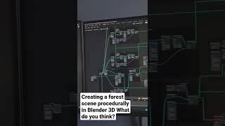 Procedural Forest in #blender #3d with Geometry Nodes