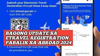 Bagong Update Sa Etravel Registration Pabalik Abroad 2024 At Paano Mag Forgot Password Sa Etravel
