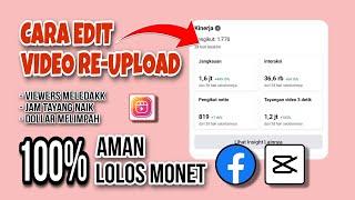 CARA EDIT VIDEO REUPLOAD 100% PASTI LOLOS MONETISASI | DIJAMIN AMAN | Facebook Profesional