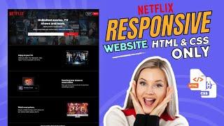 Build a Responsive Netflix Clone with HTML, CSS, and Bootstrap: Responsive Web Design Tutorial