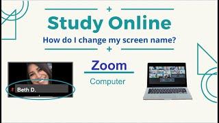 Zoom Computer: Change your Screen Name