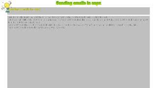 How to : Sending emails in aspx