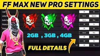 Ff Max Setting Full Details ! Free Fire Max Setting ! Pro Player Setting 2023 2023 ! Ff New Setting