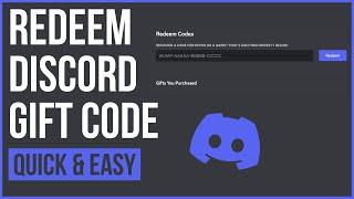How to Redeem Discord Gift Codes! (2023)