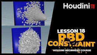 Lesson 18 | RBD constraint | Houdini Beginners course | English