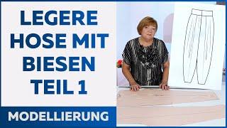 Eine weite Hose mit Biesen nähen. Teil 1. Modellierung. (Archiv)