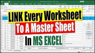 Link Every Worksheet to a Master Sheet in Excel