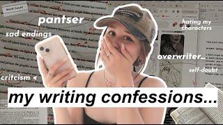 my writing confessions‍️‧₊˚ let's chat about my bad writing habits (oop-)