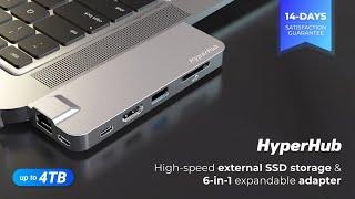 HyperHub: Fast SSD Storage with 6-in-1 expandable adapter