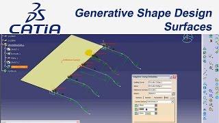 Catia V5 Eğitim(#36)Tutorial Generative Shape Design / Surfaces