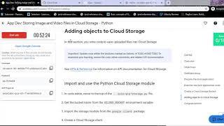 Lab 3: App Dev: Storing Image and Video Files in Cloud Storage - Python