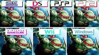 TMNT (2007) GBA vs DS vs PSP vs PS2 vs GameCube vs Wii vs PC [Graphics Comparison]