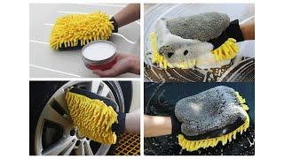 Microfiber Gloves for Car Cleaning Washing accessories Wash Mitts - Nisa Mart