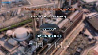 UTEPO Industrial PoE++ Passthrough Switch - UTP6306TS PSD PDD