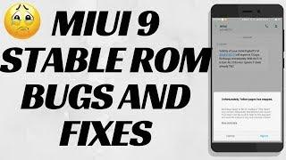 MIUI9 BUGS And There Fixes | MIUI 9 Global Stable Rom | Bugs 