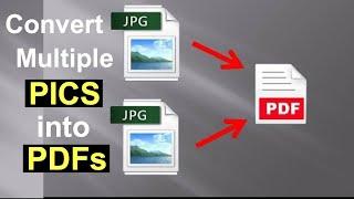 How to Merge Multiple Images (jpeg, png, gif) into one PDF file in Windows 10