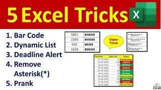 5 Amazing Excel Tricks and Tips | Learn Microsoft Excel