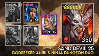 Sand Devil 25 Godseeker Aniri & Ninja Dungeon Duo | Raid Shadow Legends Guide