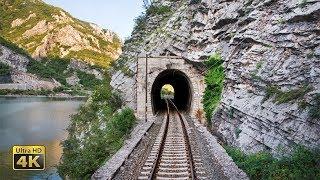 4K CABVIEW Sarajevo - Capljina - 99 tunnels from Continental to Mediterranean Bosnia and Herzegovina